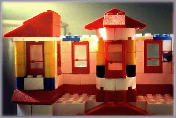 das Schatzhaus in Petra, Lego-Nachbau, Detail